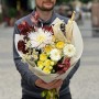 Atmospheric Seasonal Bouquet with Chrysanthemum «Bountiful Autumn»
