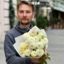 Bouquet of 15 Light Dahlias «Pure Melody»