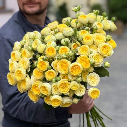 Lemon Trendsetter Spray Peony Rose
