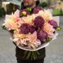 Fantastic Bouquet with Cafe au Lait Dahlias and Bigoudi Chrysanthemums «October Dream»