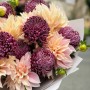Fantastic Bouquet with Cafe au Lait Dahlias and Bigoudi Chrysanthemums «October Dream»