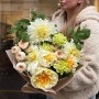 Light Bouquet with Dahlias «Autumn Star»