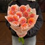 Bouquet of 13 Peaches N' Cream Dahlias «Moment of Happiness»