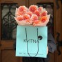 Bouquet of 13 Peaches N' Cream Dahlias «Moment of Happiness»