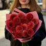 Bouquet of 15 Orange Cornel Brons Dahlias «Autumn Sparks»