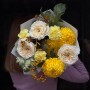 Warm Bouquet with Vicky Gardens Peony-Style Roses «Quiet Tenderess»