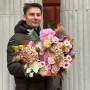 Роскошный букет с хризантемой Vienna Copper «Осенний джаз»