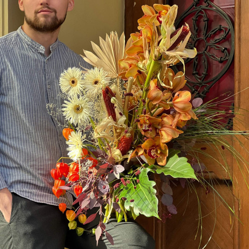 Чоловічий букет «Екзотичний птах»