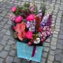 Luxurious bright bouquet with exotic flowers «Enchanting beauty»