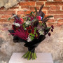 Lacy field bouquet in dark tones «Cherry Night»