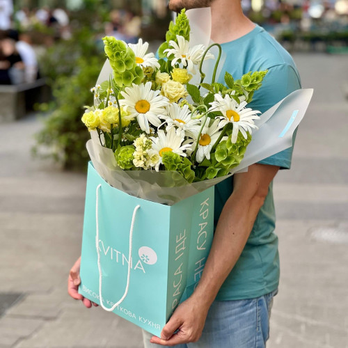Польовий букет з ромашками «Розквітле поле»
