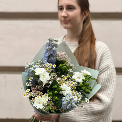 Ніжний польовий букет «Літній спалах»