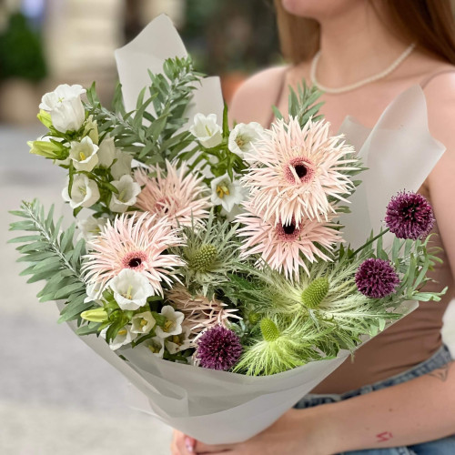 Світлий польовий букет «Літня павутинка»