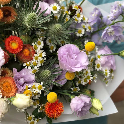 Різнобарвний польовий букет «Серпневий лан»