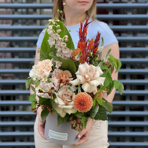 Квіти в коробці «Солодкий нуар»