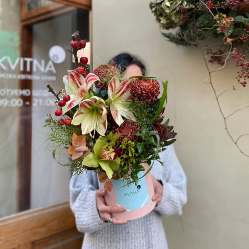 Квіткова коробка «Таємнича осінь»