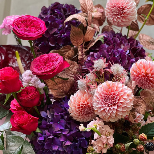 Коробка з квітами «Феєрія осені»