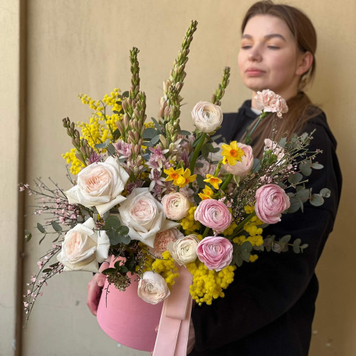 Fragrant spring composition in a box «Spring Provence»