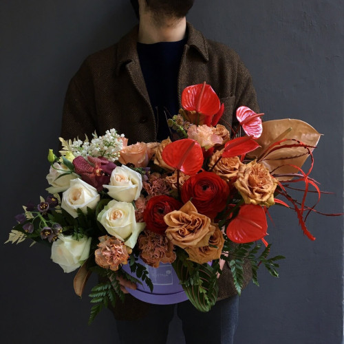 Коробка з квітами «Пряний чилі»