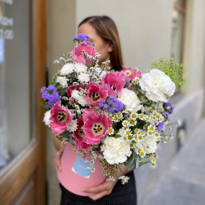 Коробка з квітами «Квітуча душа»