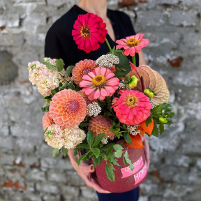 Коробка з квітами «Осінні веселощі»