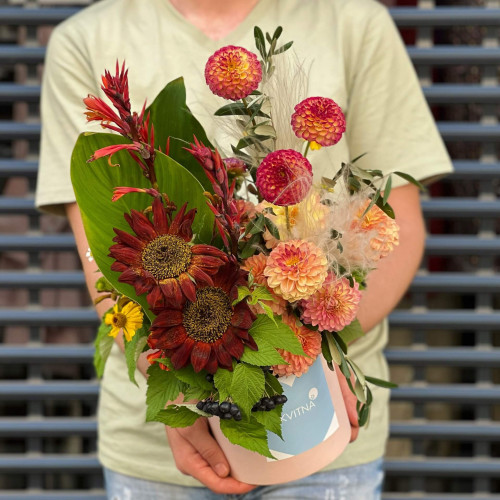 Квіти в коробці «Руденьке диво»