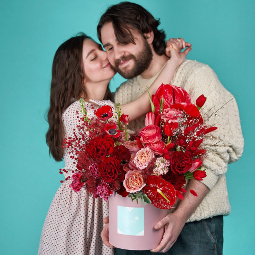 Коробка цветов «Истинная любовь»