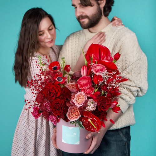 Коробка цветов «Истинная любовь»