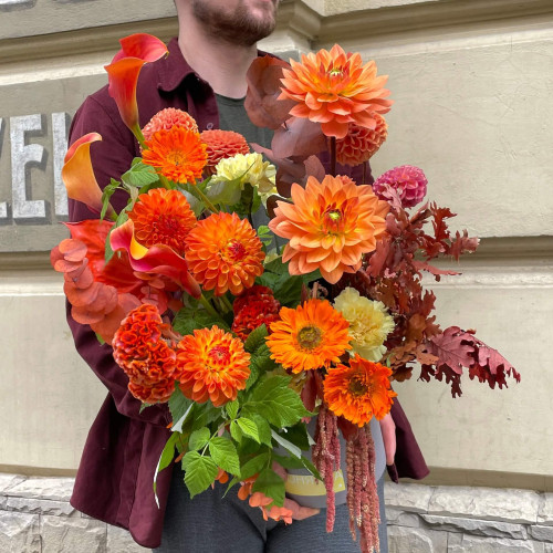 Квіти в коробці «Осінній сад»