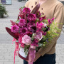 Коробка з квітами «Пурпурові вітрила»