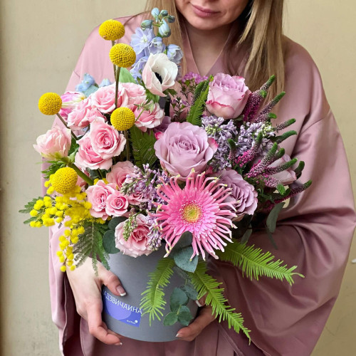 Коробка з квітами «Солоденька моя!»