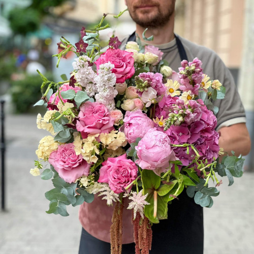 Коробка з квітами «Пухка хмаринка»