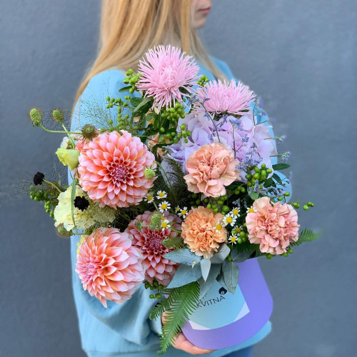 Коробка квітів «Квітковий візерунок»