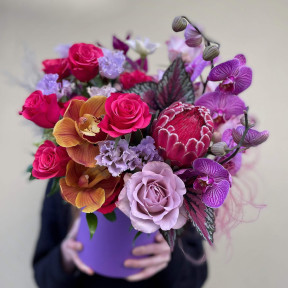 Коробка з квітами «Магічний погляд»