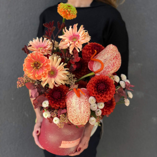 Коробочка з квітами «Мистецтво осені»