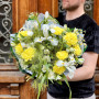 Світлий пухнастий букет «Смарагдове літо»