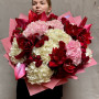 Huge luxurious bouquet with hydrangeas «Romantic Ocean»