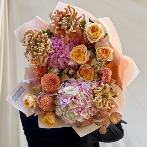 Розкішний об'ємний букет «Теплий мед»