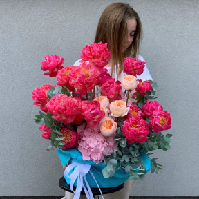 Композиция в льне «Пылкая страсть»