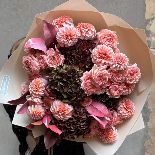 Пишний незвичайний букет «Оксамитова любов»