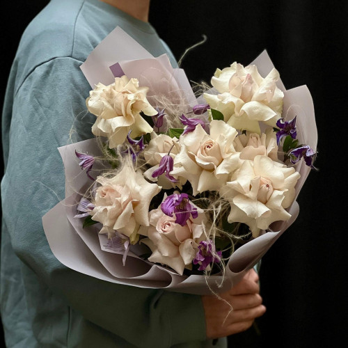 Букет «Серебристое кружево»