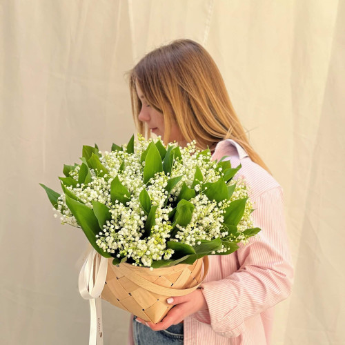 Квітковий кошик «Конвалія моя»