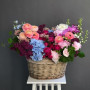 Basket with flowers "Berry Caprice"