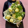Lemon bouquet of peonies «Mom's Sunshine»