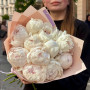 11 півоній у букеті «Ніжна півонія»