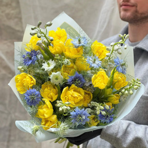 Bouquet «Sunny azure sky»