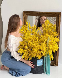 Букети з мімози