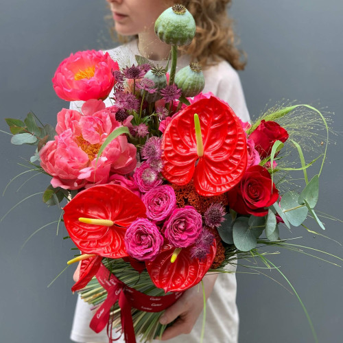 Квітковий сніп «Пристрасний танець»