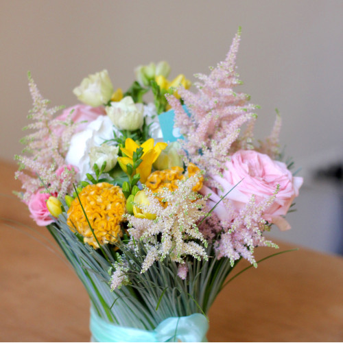 Сніп в берграсі з відтінками персика