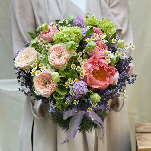 Квітковий сніп «Світанковий Прованс»